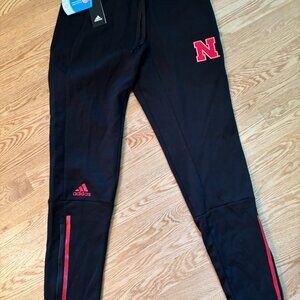 Nebraska Cornhuskers Adidas Aeroready Athletic Pants Women's Black New Small